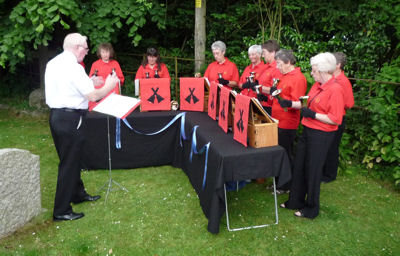 The Handbell Band at work